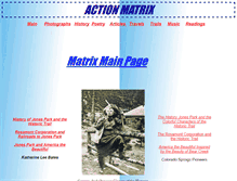 Tablet Screenshot of actionmatrix.com